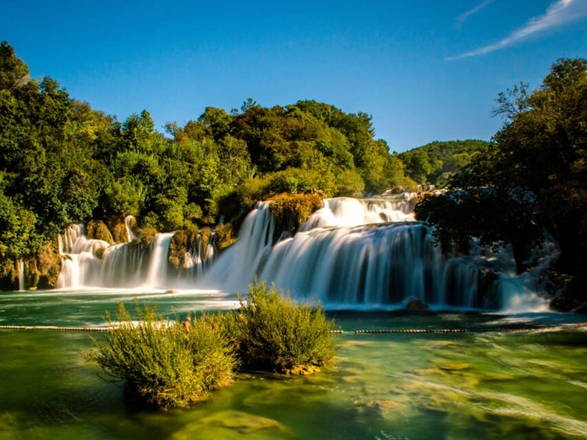 From Trogir, Seget & Okrug: Krka Waterfalls & Swimming - Skradin on the river: walking time plus an actual swim option