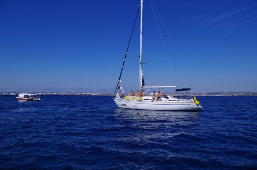 From Zadar: Private Half-Day Sailing Trip - Where you meet (Obala kneza Domagoja 1) and how the day flows