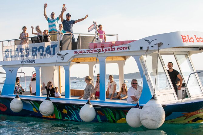 Glass boat tour Fažana with swimming stop - The Panorama Stops: Brijuni, St. Jerolim, and Kozada From the Water
