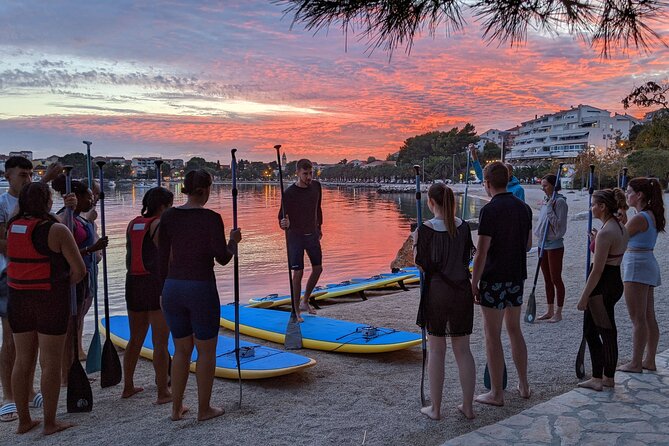 Glowing Stand-Up Paddle Experience in Split - Sunset sea paddling: your first stand-up wins