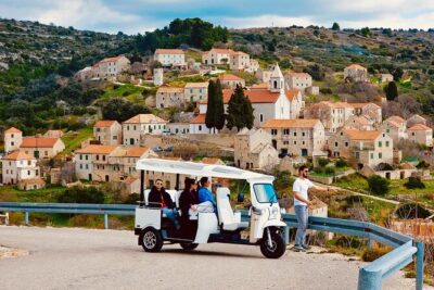 Hvar Adventure Tour: Explore with a 4-6 Seater eTuk Tuk Rickshaw! - Stop 1: Malo Grablje, where the island looks like a film set