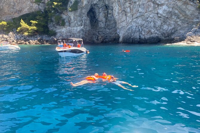 Kalamota Island Cave Discovery Tour - Stop 2: Three Green Caves (Three Sisters) for snorkeling with options