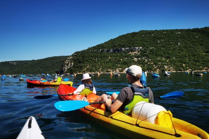 Kayaking Experience in Lim Bay Sea in The Croatian Fjord - After kayaking: the beach bar drink option and the return timing