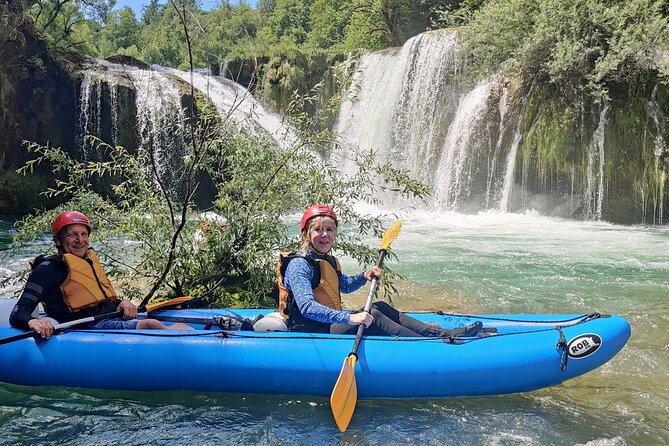 Kayaking Mreznica Waterfalls close to Plitvice Lakes - Water level reality check: the joy of getting wet, and the comfort gear that makes it work