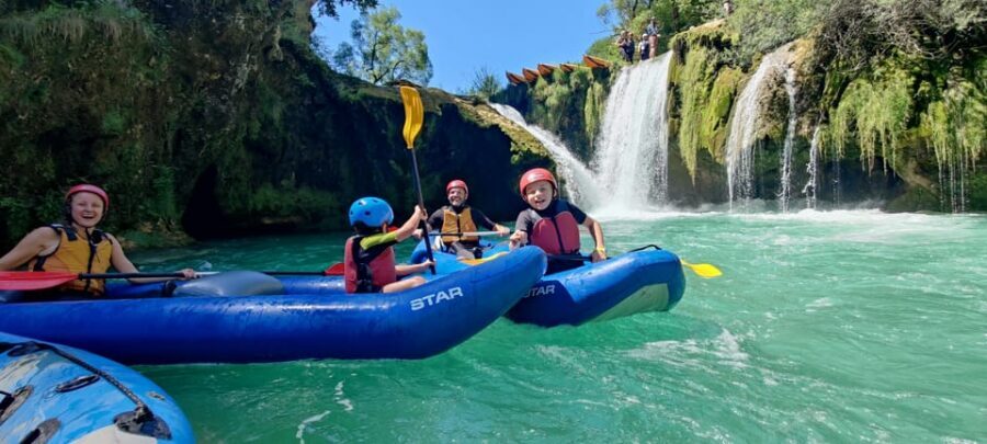 Kayaking Mreznica Waterfalls in Natural Monument - Which guide style fits you: safety with humor, and real river know-how
