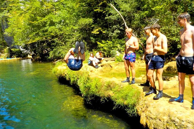 Kayaking on Upper Mreznica River - Slunj, Croatia - The guide experience: Dennis (and Alex) keep it smooth