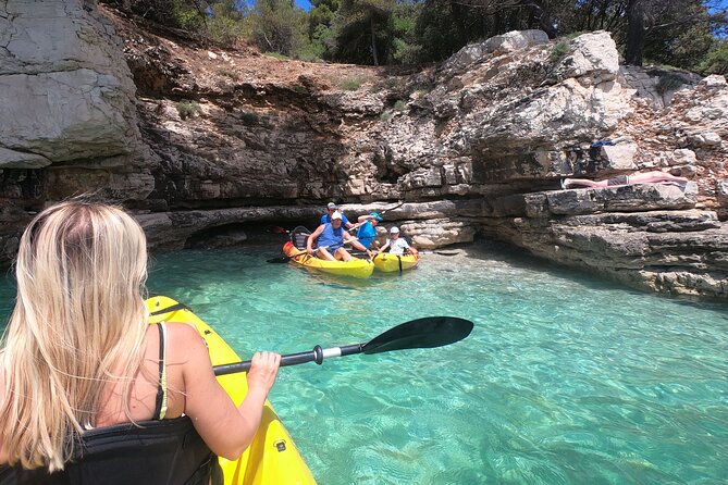 Kayaking to Island Saint Jerolim with snorkeling activitie - Brijuni National Park time: snorkeling first, then underwater photo focus