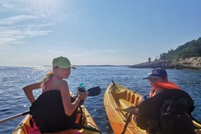 Kayaking to Island Saint Jerolim with snorkeling activitie - Route highlights: Stinjan forts and Danijel’s Lighthouse on the way