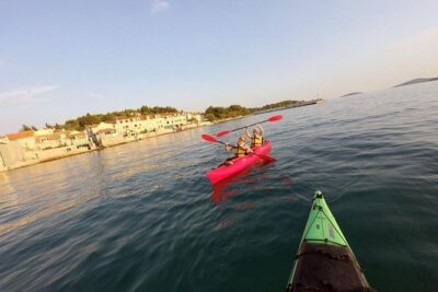 Kayaking to the island Prvić - Paddling past Logorun and Tijat (and why swim breaks are smart)