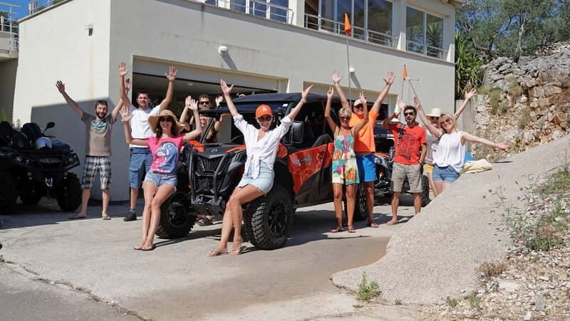Korcula Island: Buggy Beach Safari with Lunch and Snorkeling - The buggy setup: new 4-person Can-Am power for a seated ride