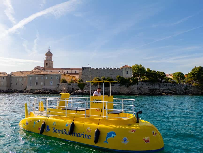 Krk: Yellow Semi-Submarine Tour - Key points before you go