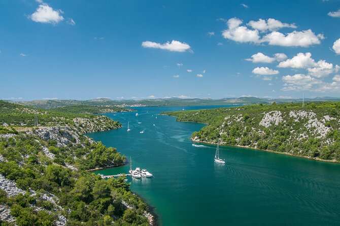 Krka waterfalls tour from Split - blue & green oasis - Skradin: the river-meets-Adriatic break (and your swim time)