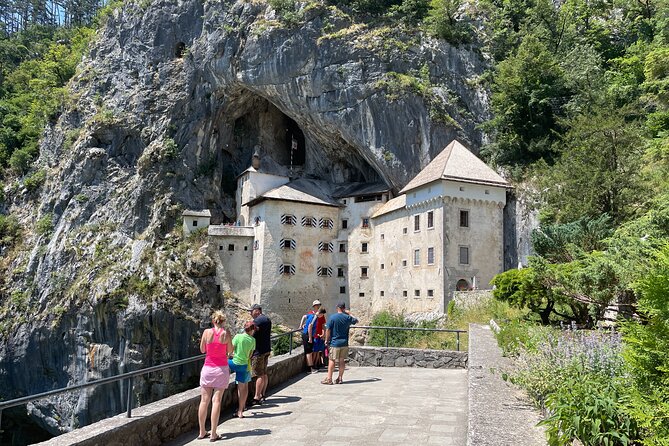 Ljubljana, Postojna Cave&Predjama Castle with Tickets from Zagreb - Predjama Castle inside the cave mouth: audio tour time