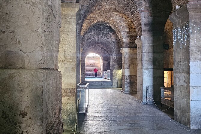 Luxury Day tour to Split - Stop 1: Ston Old Town Walls and Saltworks in 45 Minutes