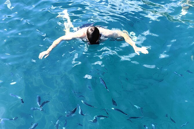 Makarska: 3 Island Speedboat Tour with Little Blue Cave & Lagoon - Zečevo Island: tiny size, big-water Blue Lagoon moments