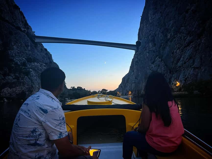 Omiš: Cetina River Boat Rental with Beer Garden Stop - The boat, the briefing, and the driving reality