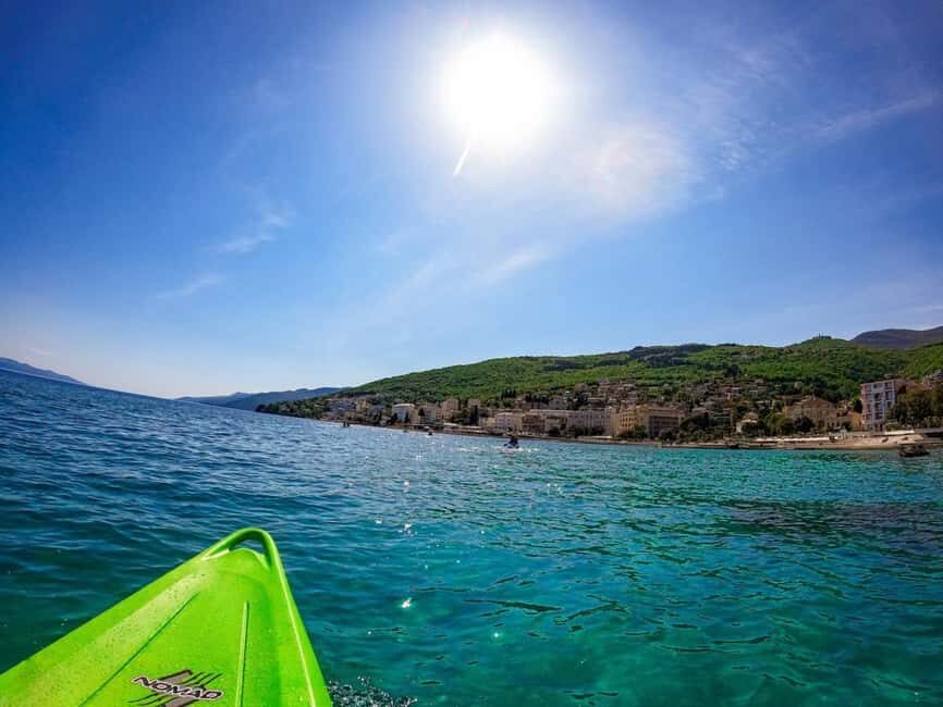 Opatija: Explore kayak adventure - The paddle toward Volosko: stories, shoreline views, and a calm pace