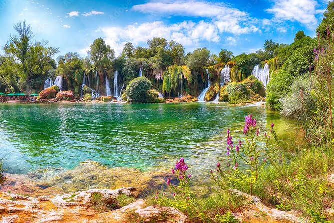 Oysters & Wine & AUTHENTIC boat tour with GOURMET LUNCH in price - Kravice Waterfalls: what the 60 minutes really feels like