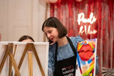 Painting party at Art Bottega - Paint & Wine Studio in Zagreb - Beginner-Proof Guidance That Still Feels Creative
