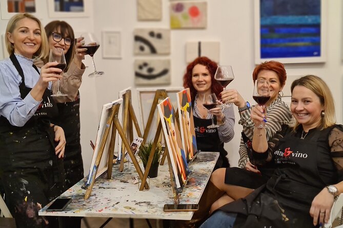Painting party at Art Bottega - Paint & Wine Studio in Zagreb - Teaching Style and Language: What English Speakers Should Expect