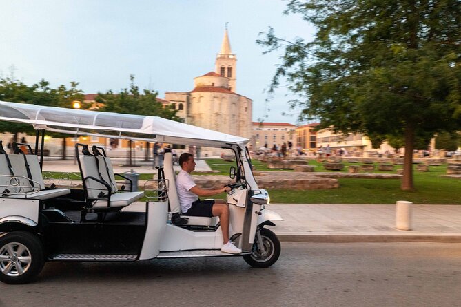 Panorama guided Zadar Eco Tuk Tuk tour - Greeting to the Sun: glass plates, planets, and sunset vibes