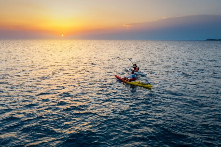Poreč: Sea Kayaking Sunset Tour - The Snack Break That Makes the Whole Tour Feel Worth It