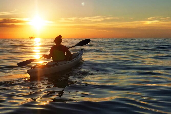 Poreč sunset sea kayaking tour - Poreč Old Town from the water: basilica views you can’t copy