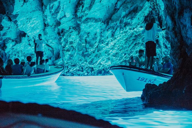 Private Blue cave, Mamma Mia and Hvar, 5 islands tour from Split - Bisevo First: Where Your Blue Cave Day Starts