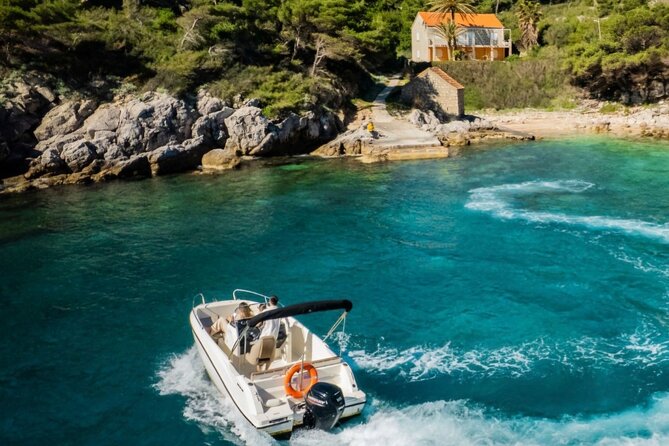 Private Boat Tour-Elafiti islands,Blue and green cave,Sandy Beach - Lopud Island and Sunj Sandy Beach: walk in, chill, repeat