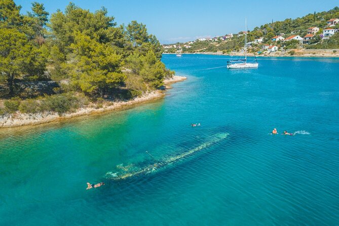 Private Boat tour to the Blue Lagoon & Solta - Swim, Snorkel, Tan and Relax! - Stop 4: Necujam Shipwreck Snorkeling Time in Solta