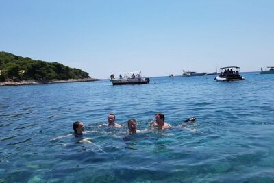 Private Full-Day Croatian Islands Boat Tour from Trogir - Blue Lagoon Croatia: sand-bottom snorkeling and easy swimming time