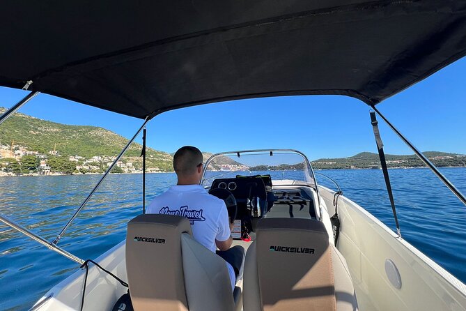 Private Speedboat Tour | Caves Beaches Islands and more - Stop 1: Koločep Island for Cliffs, Caves, and That First Big Swim