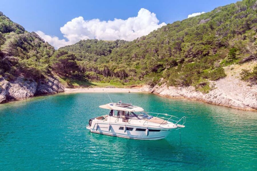Private speedboat tours Sea Symphony - Starting in Pučišća: white limestone, easy morning pace