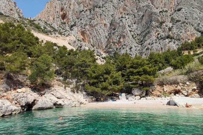 Private tour of Pakleni islands, Red Cliffs & South Shore of Hvar - Dubovica Beach: snorkeling-friendly cave time and a beach bar option