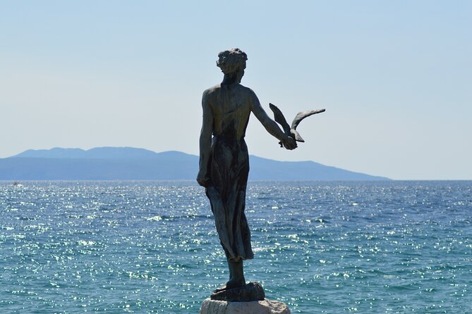 Private walking tour Opatija -Romantic spotlight of the Adriatic - Maiden With the Seagull: A Symbol With a Real Backstory