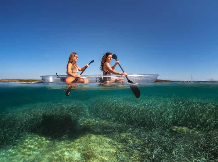 Pula: Clear Kayak Tour to Canyon, Island Cliffs & small Cave - Verudela’s clear-bottom kayak: why this feels different in Pula