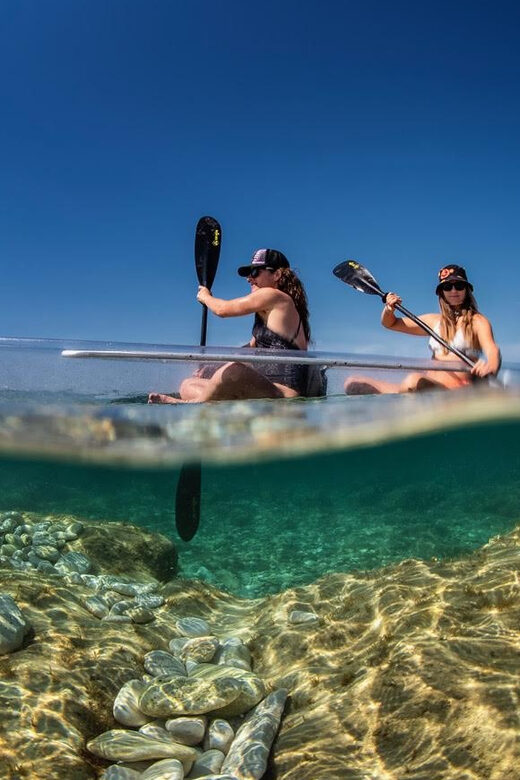 Pula: Clear Kayak Tour to Canyon, Island Cliffs & small Cave - The small sea cave: the “cherry on top” moment