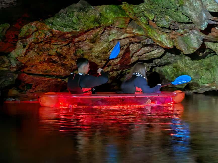 Pula: Istria Cave LED Illuminated Kayak Tour by Night - What’s included for your $100: value you can feel in the water