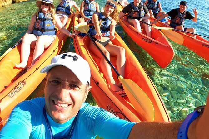 Pula Kayak Tour-Cliff jumping,snorkeling& free GoPro pictures - Kayaking Inside the Cave: The Moment the Trip Changes Mood