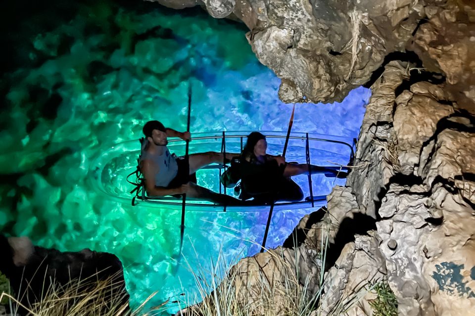 Pula: Night-Time Sea Kayaking Tour in Transparent Kayak - Transparent Kayaking at Night Turns Verudela Into a Science-Fair Planet