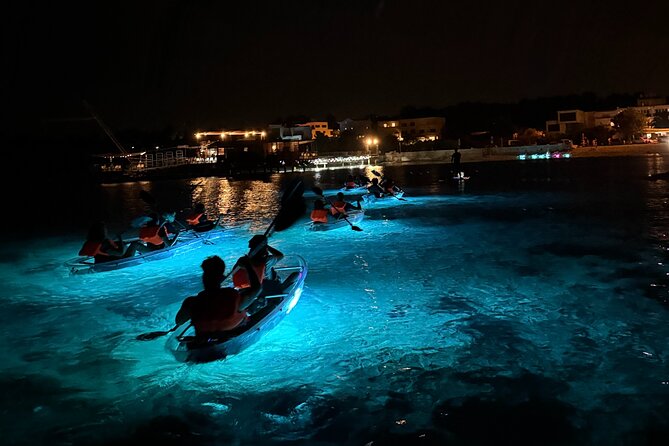Pula: Sunset/Night-time Illuminated Transparent Kayak Tour - The Illuminated Grotto/Cave Moment: Short, Memorable, and Guided