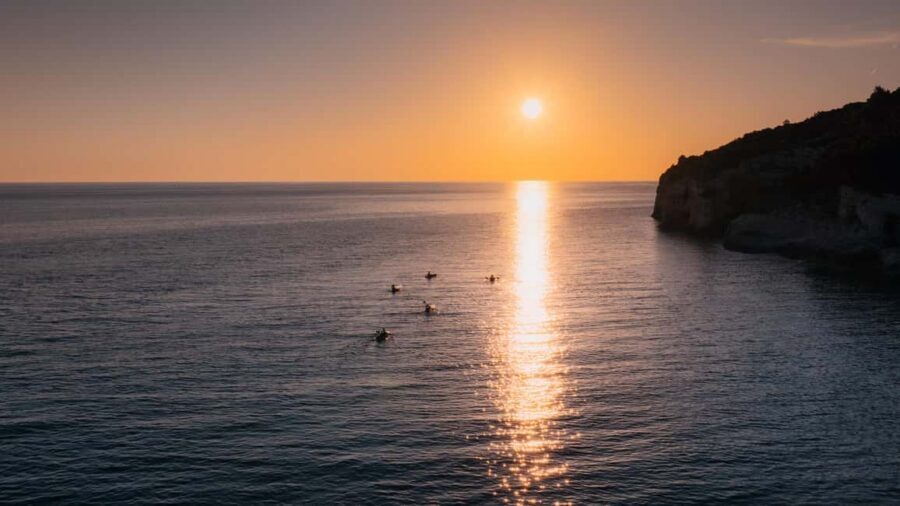 Pula:Sunset Tour By Clear Kayak,Cave,Swim & Cliff Jumping - WWII forts and bunkers: learning from stone you can actually touch