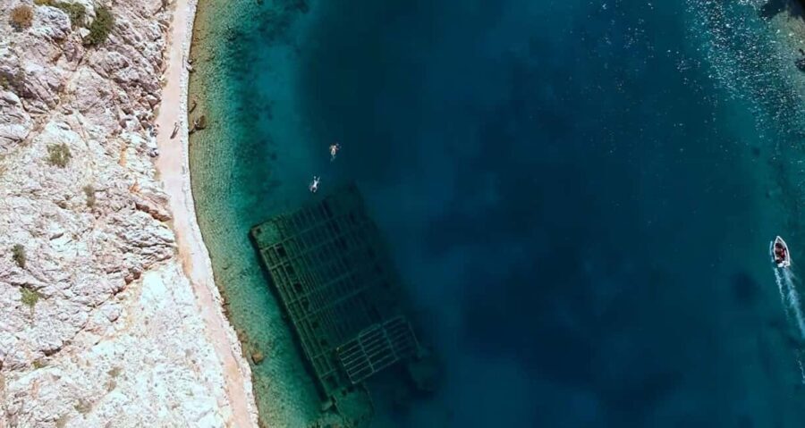 Rab: Zavratnica, Goli Otok and Sveti Grgur Boat Tour - Zavratnica on the Velebit side: 900 meters of swim-and-wreck views