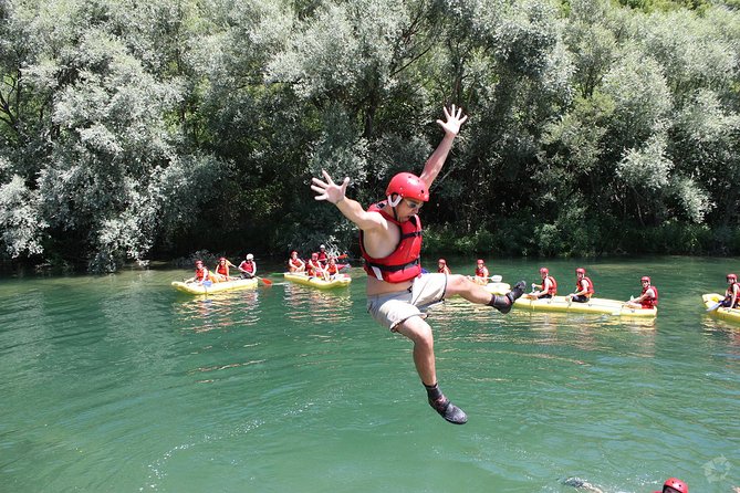 Rafting on Cetina River Departure from Split or Blato na Cetini village - Getting kitted up: the part that makes you feel safe fast