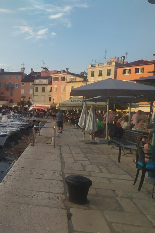 Romantic Rovinj - a private walking tour - The local bar photo stop: a warm-up with views and context
