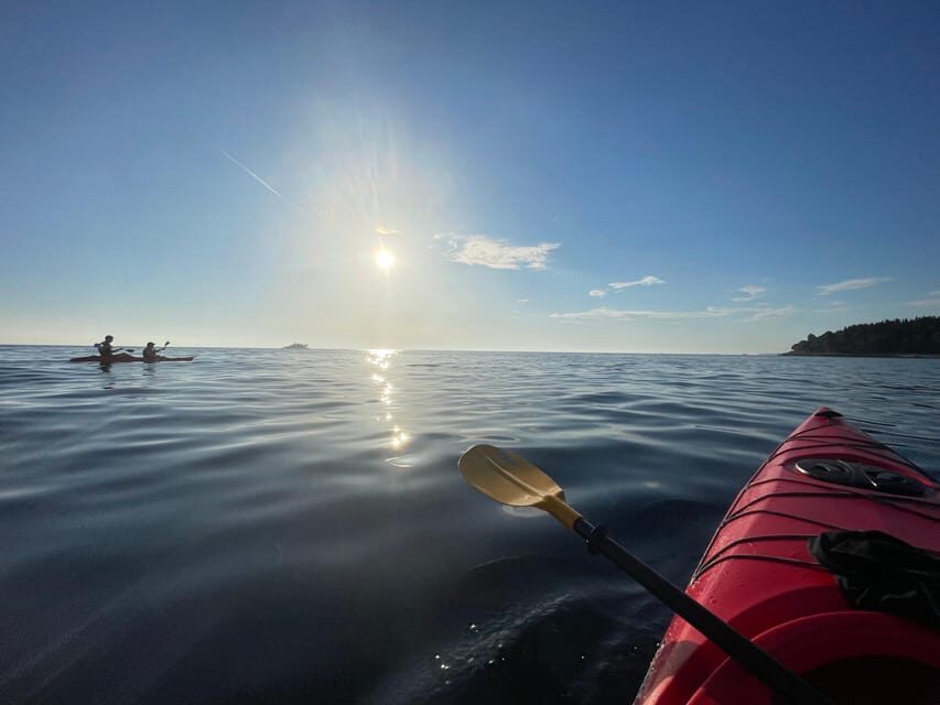 Rovinj: BUBA SUNSET KAYAK, snorkeling&driknks incuded - Paddling out: the calm part of the evening
