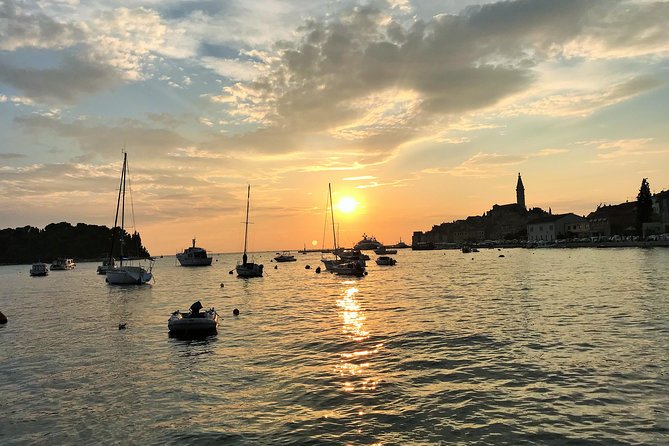 Rovinj private biking tour by electric powered bike - Old Town Focus: Arch of Balbi to St. Euphemia’s View