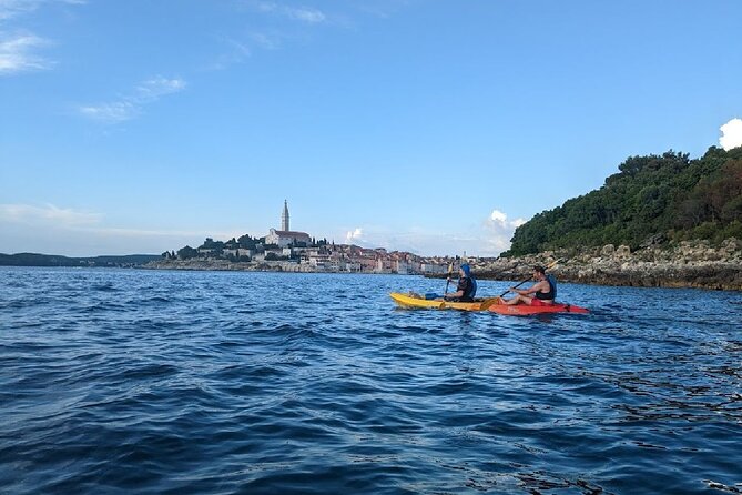 Rovinj Sunset kayaking tour - St. Catherine’s cliffs: the stretch break that’s worth it