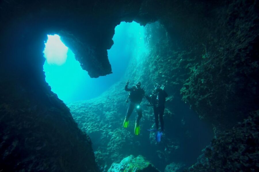 Scuba Diving in Dubrovnik: 1 Dive for Certified Divers - Cape Bezdan on Kolocep: shallows, sheer drops, and the Aurora wreck