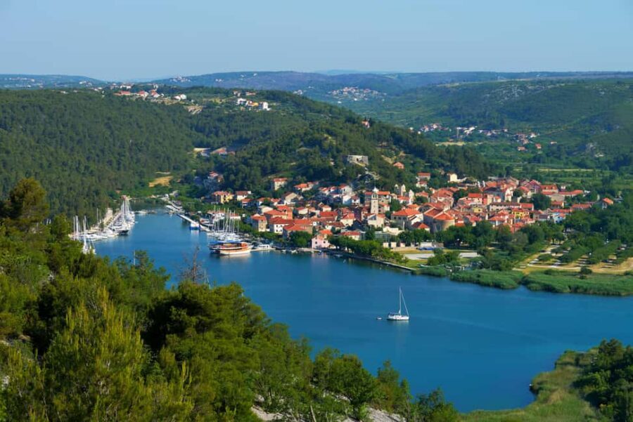 Šibenik or Zadar: Krka falls, olive mill, oil & wine tasting - Skradinski Buk Waterfalls: Boardwalks, Emerald Pools, and Real Wild Energy